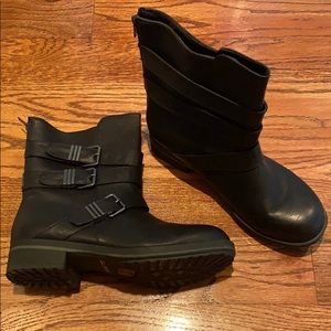 Black Biker Boots